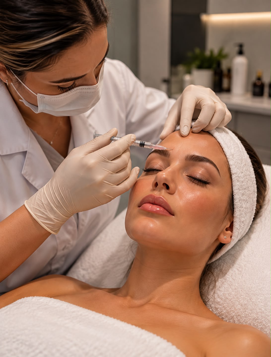Procedimento profissional de estética facial
